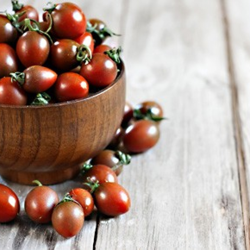 Tomate cerise Prune noire Tomate cerise Prune noire